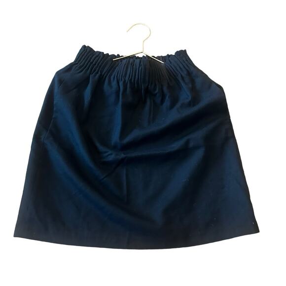 J. Crew factory Mini Skirt Women's lined black Pull On Elastic Waist size 0 - Picture 1 of 6